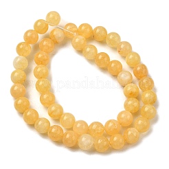 Gefärbt natürlichen weißen Jade Perlen Stränge&nbsp;G-M402-C03-25