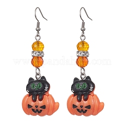 Orecchini pendenti in resina a tema Halloween&nbsp;EJEW-JE05287