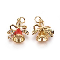 Ottone micro spianare pendenti zirconi&nbsp;ZIRC-I028-13G