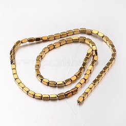 Electroplate non magnetici ematite sintetico fili di perline&nbsp;G-F300-40B-03