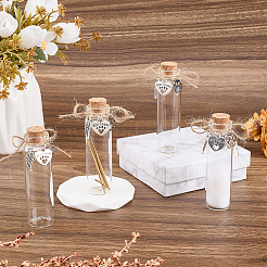 4 Stück Glas-Korken-Wunschflasche&nbsp;AJEW-DR00052