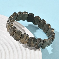 Stretch-Armbänder aus natürlichen Pyritperlen für Damen und Herren&nbsp;BJEW-I323-01