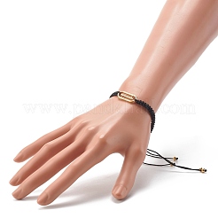 Pulseras de cuentas trenzadas de hilo de nylon ajustable&nbsp;BJEW-JB06482-02