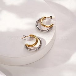 Boucles d'oreilles à tige en acier inoxydable 304 pour femmes&nbsp;DQ1821