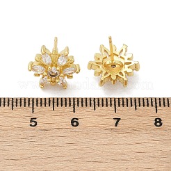 Boucles d'oreilles à tige en laiton&nbsp;EJEW-U064-03C-G
