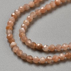 Natürliche sunstone Perlen Stränge&nbsp;G-WH0021-78