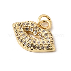 Messing micro pave klare zirkonia anhänger&nbsp;KK-H267-061G