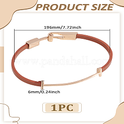 1 Stück Armreifen aus PU-Leder für Damen&nbsp;BJEW-LP0003-49A