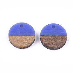 Pendentifs en bois de résine et de noyer&nbsp;RESI-S358-02E-10