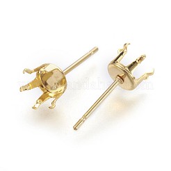 Ohrstecker-Beschläge aus Edelstahl 304&nbsp;LS-STAS-P221-20G-G