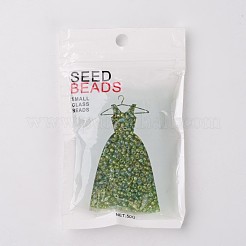 Perline di vetro rotonde trasparenti color arcobaleno&nbsp;X-SEED-A007-3mm-164