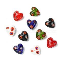 30pcs 5 Farben handgemachte Millefiori Glasperlen&nbsp;LAMP-CJ0002-42