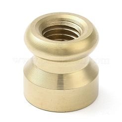Weihnachten goldenen Ton rund Wachs Siegel Messing Stempel Köpfe&nbsp;AJEW-M040-01G-A