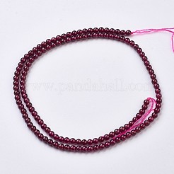 Natürlicher Granat Perlen Stränge&nbsp;G-J376-37-3mm