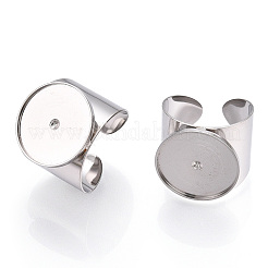 Bague ouverte en acier inoxydable 304 anti-ternissement&nbsp;STAS-T060-03P