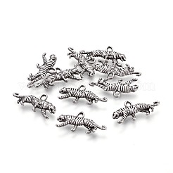 Tibetischer stil Aluminium Anhänger & Charms&nbsp;TIBEP-T002-09TAS-NR