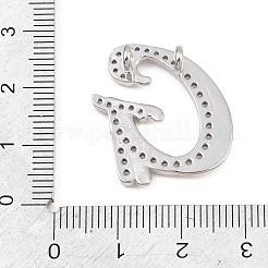 Latón micro pavimenta claro colgantes de circonio cúbico&nbsp;CU-CBA8481-01P-G