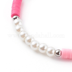 Heishi Perlenarmbänder aus Polymerton&nbsp;BJEW-JB06131