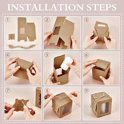 Geschenkverpackungsboxen aus Karton&nbsp;CON-WH0089-262A