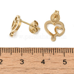 Placcatura ionica (ip) 304 acciaio inossidabile orecchini a perno&nbsp;STAS-I206-11G