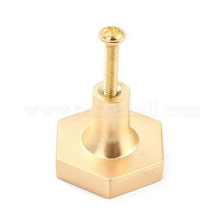 Hexágono con diseño de mármol manijas y perillas de caja de latón&nbsp;DIY-P054-C02