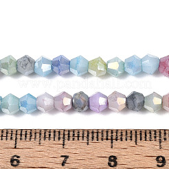 Fili di perline di vetro tinte effetto ombré&nbsp;GLAA-T025-4mm-09K