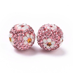 Polymer Ton Strass Perlen&nbsp;RB-L029-03L