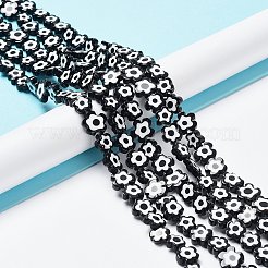 Millefiori a mano fili di perline di vetro&nbsp;LAMP-J035-10mm-56
