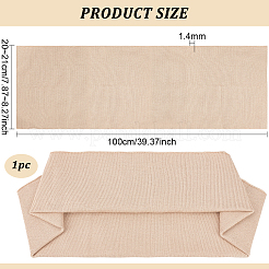 Elastischer Polycotton-Rippenstoff für Bündchen&nbsp;DIY-WH0021-10D
