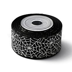 5 Yard Halloween bedrucktes Polyester-Ripsband&nbsp;OCOR-WH0047-95A-02