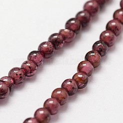 Natürlicher Granat Perlen Stränge&nbsp;X-G-N0213-04-2mm