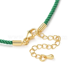 Fabrication de colliers en cordon Milan en nylon rond de 2 mm&nbsp;LS-MAK-F038-C29-G