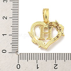 Herzanhänger aus Messing&nbsp;KK-I714-04G-H