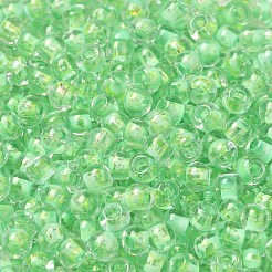 Perles de rocaille rondes en verre transparent&nbsp;X1-SEED-B001-05A-06