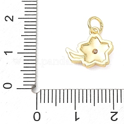 Messing micro pave klar zirkonia charme&nbsp;CU-CBAFF5B-06G