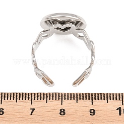 Componentes de anillo de puño abierto de acero inoxidable 304 con corazón hueco&nbsp;STAS-F366-08D-P
