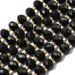 Natürliche schwarze Turmalin Perlen Stränge&nbsp;G-K380-A06-01