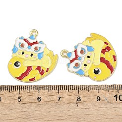 Neujahrs-Legierungs-Emaille-Anhänger&nbsp;FIND-I067-03G-03