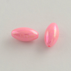 Ab Farbe überzog Reis Acrylperlen&nbsp;SACR-Q106-09