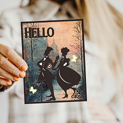 Stanzschablonen aus Karbonstahl im Retro-Stil „Gentleman & Lady“&nbsp;DIY-WH0309-3072