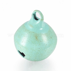 Ciondoli campanelli in ferro verniciati per cottura&nbsp;IFIN-WH0052-03G