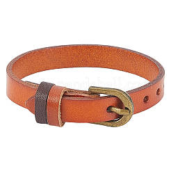 Verstellbare Armbänder aus Rindsleder für Damen und Herren&nbsp;BJEW-WH20001-06A