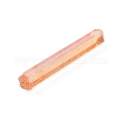 Pendentifs en quartz naturel galvanisé&nbsp;G-P315-B01-12G