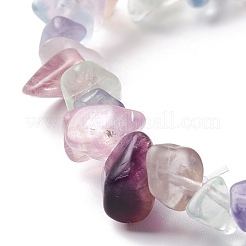 Set di bracciali elastici con perline di fluorite naturale&nbsp;BJEW-JB07118