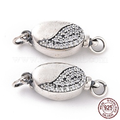 925 Sterling Silber Bajonettverschluss&nbsp;STER-D035-20AS