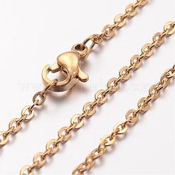 Collar de acero inoxidable 304 con revestimiento iónico (IP)&nbsp;MAK-K004-14G