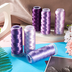 6 rouleau de fils à broder en polyester 6 couleurs&nbsp;OCOR-TA0003-14B