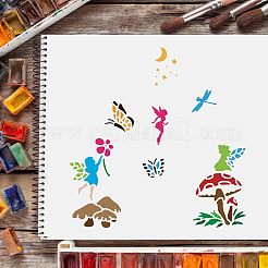 Wiederverwendbare Zeichenschablonen aus Kunststoff&nbsp;DIY-WH0172-305