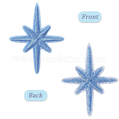 30 pièce d'appliques auto-adhésives en tissu à coudre en forme d'étoile&nbsp;PATC-CY0001-25