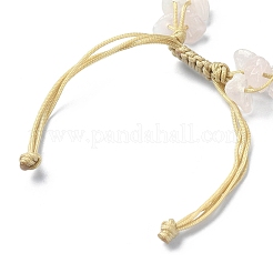 Geflochtenes Perlenarmband aus natürlichen und synthetischen gemischten Edelsteinsplittern&nbsp;BJEW-TA00415